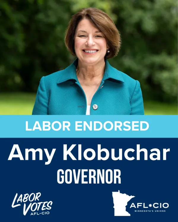 Labor Endorsed - Amy Klobuchar - Governor